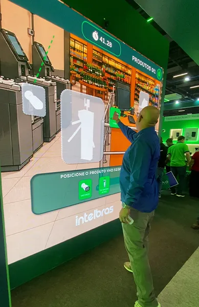 Painel de LED interativo